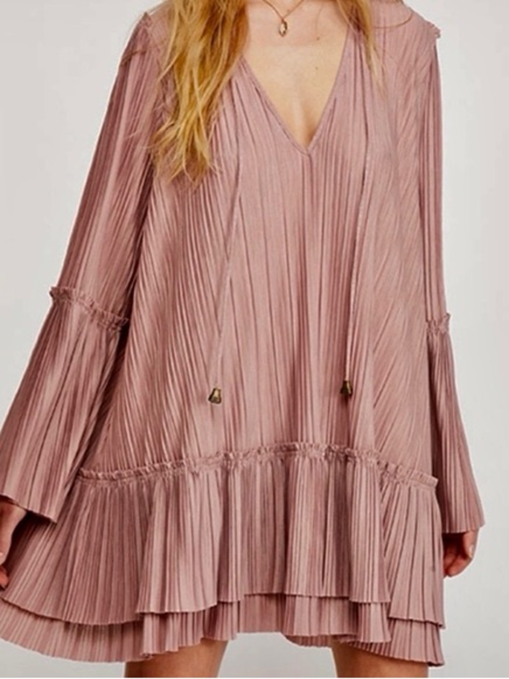 Free People Cant Help It Mini Dress in Pink